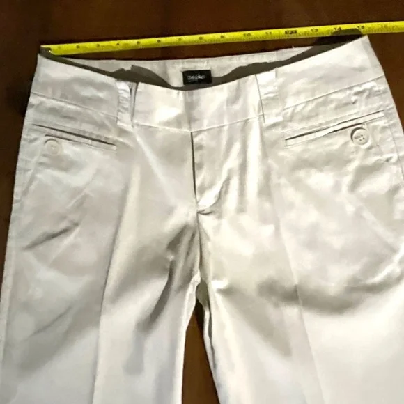 Massimo Beige Flat Front Capris Size 6 - Picture 7 of 11